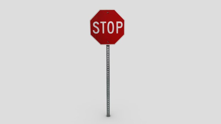 Stop Sign 3D Model