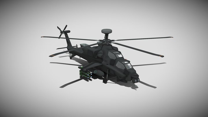 [OD]Z-10AG Attack Helicopter 直10A改型武装直升机 3D Model