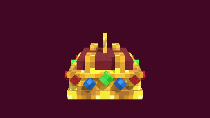 Minecraft king's crown 3D Model