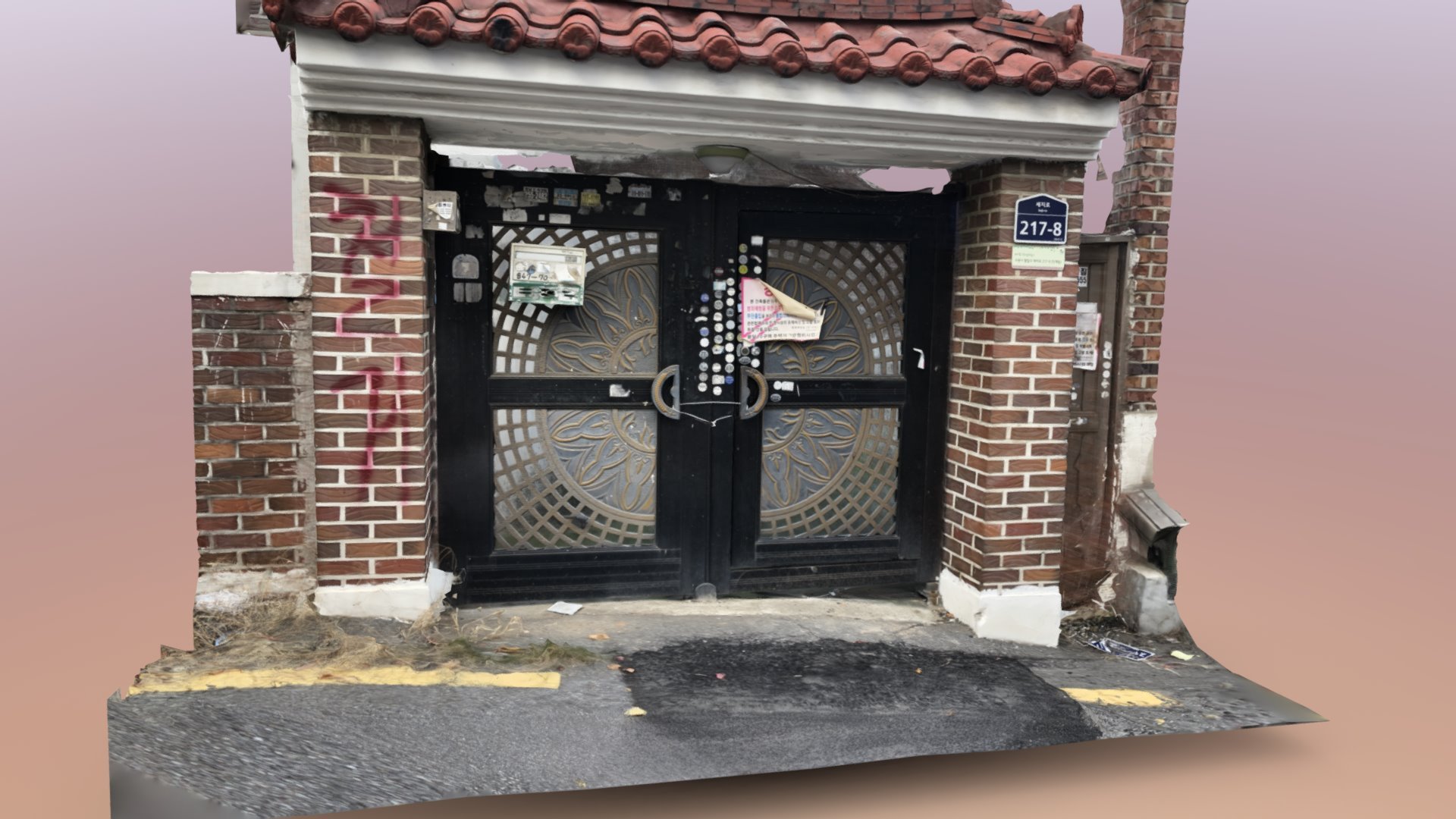 Korea Door 2 - Iphone X Photogrammetry - Free
