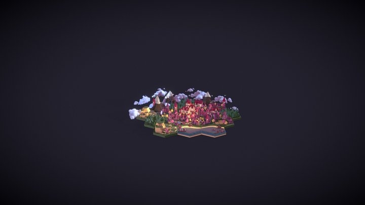 Magic Town 3D Model