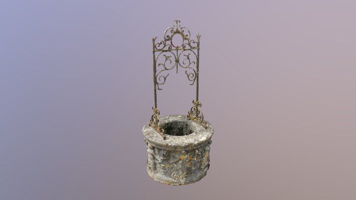 Stone well sculpture test 3D Model