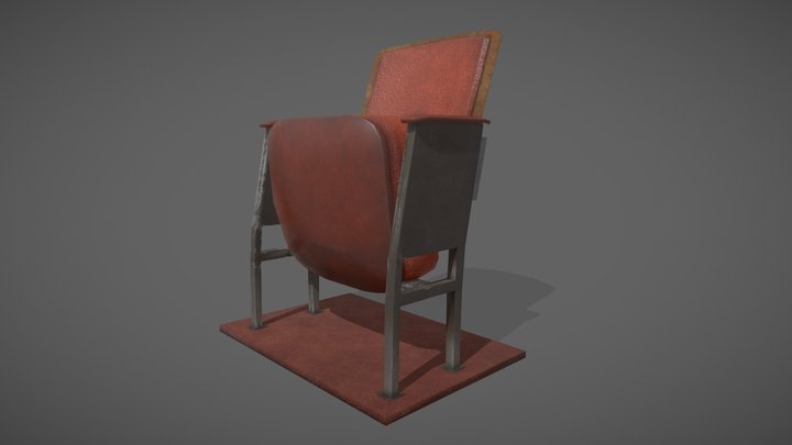 Theater Seat 3D Model