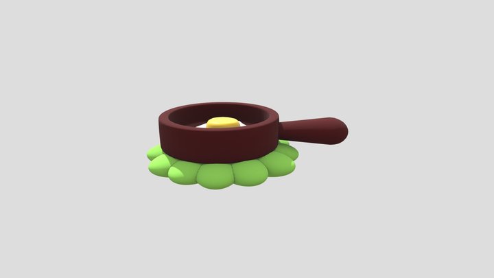 fried egg 3D Model