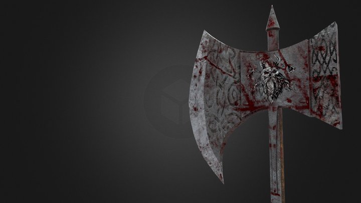 Berserker War Axe 3D Model