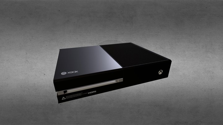 Xbox One Console 3D Model