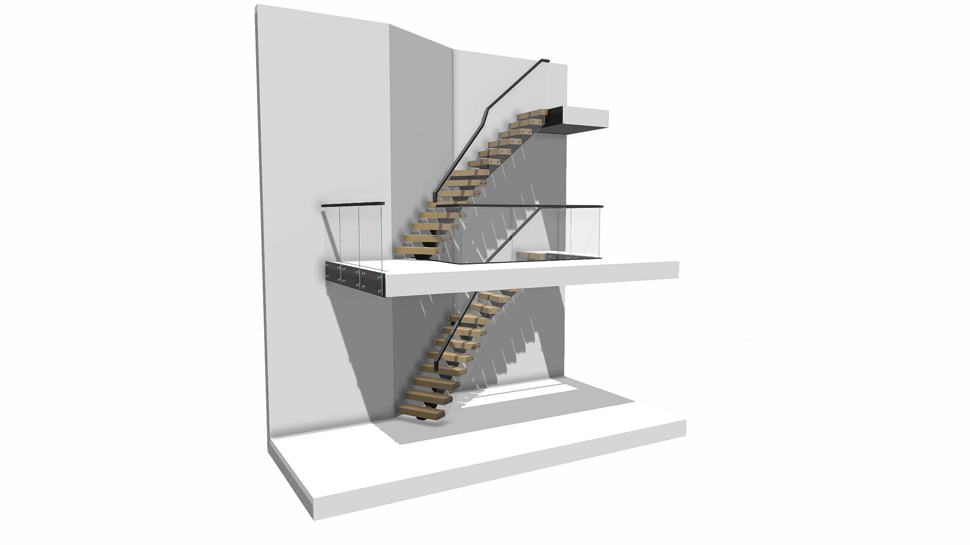 Ramesh preliminary 3D Staircase design