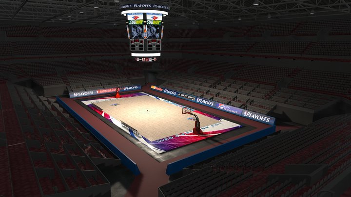 Basketball Court 3D Model