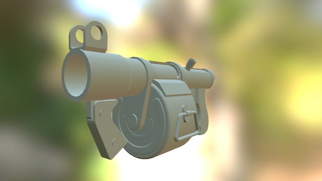 TF2 Stickybomb Launcher 3D Model