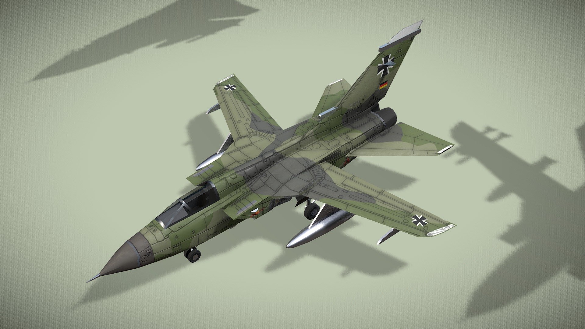 Panavia Tornado Lowpoly Jet Fighter - Buy Royalty Free 3D Model By ...