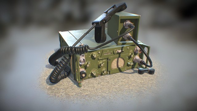 Military Radio (based on Sincgar) 3D Model