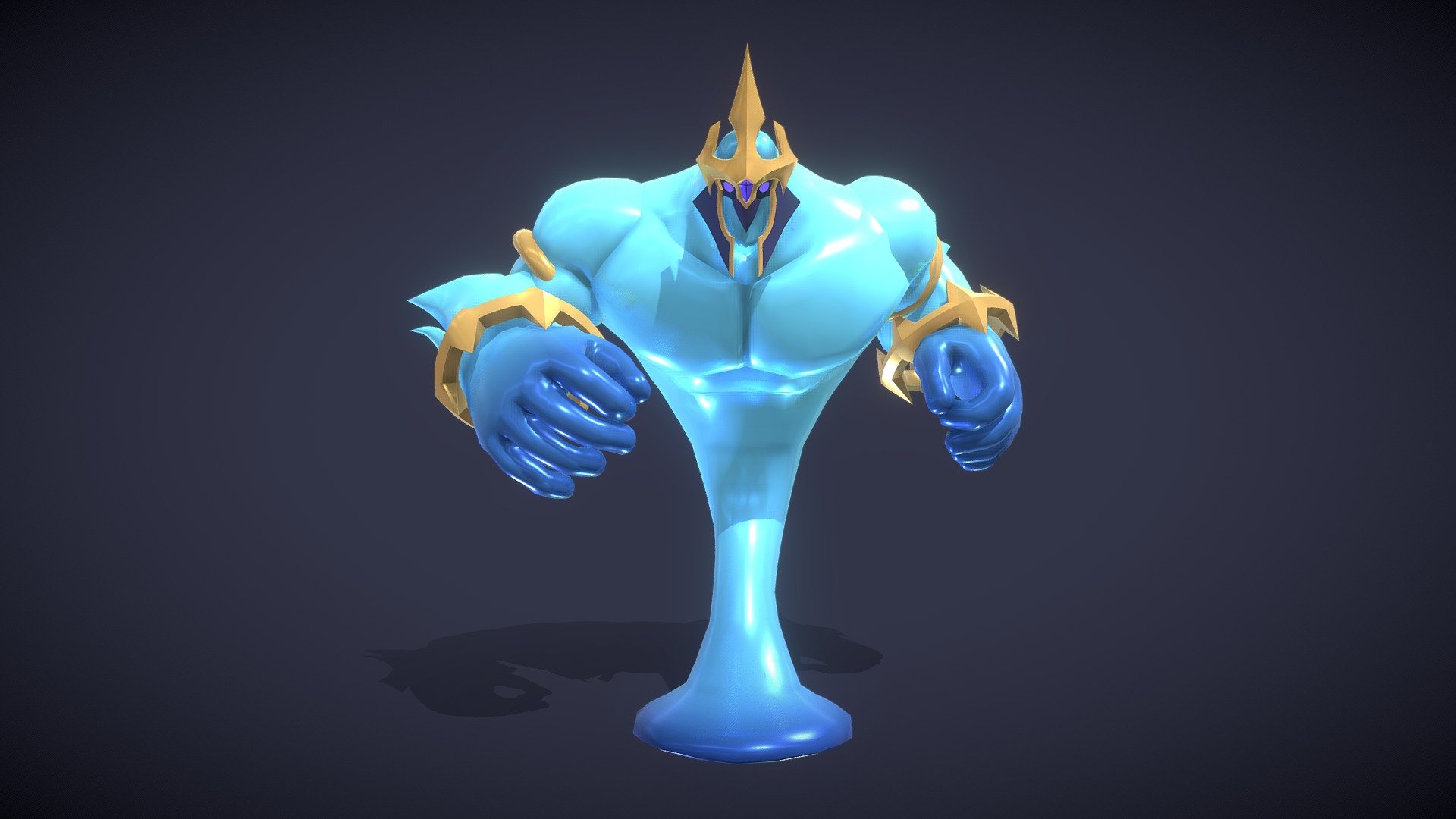 Elemental King Water 3D model by Arkane Pixel (ArkanePixel) [76f8bf3] Sketchfab