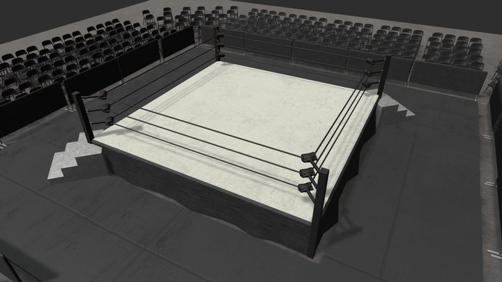Wrestling Ring 3D Model