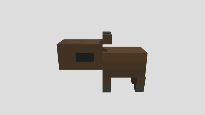 Minecraft CapyBara 3D Model