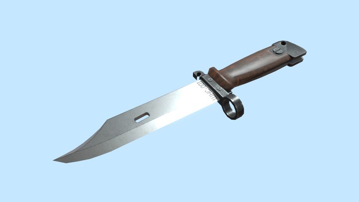 6X4 knife 3D Model
