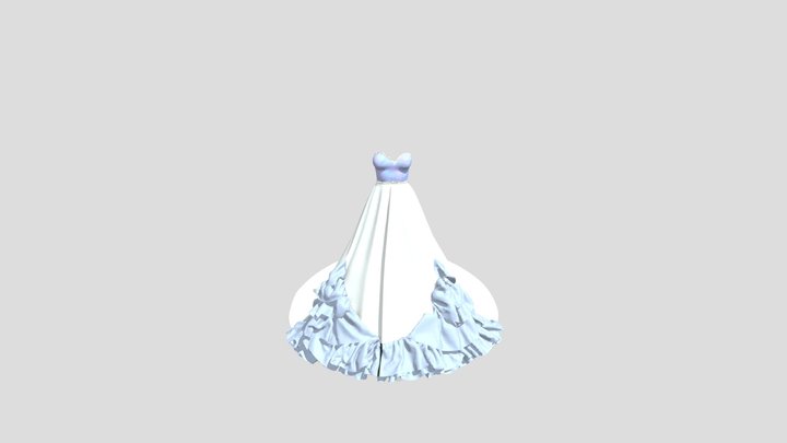 Wedd Dress 3D Model