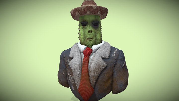 Cacto Vf Animado 3D Model