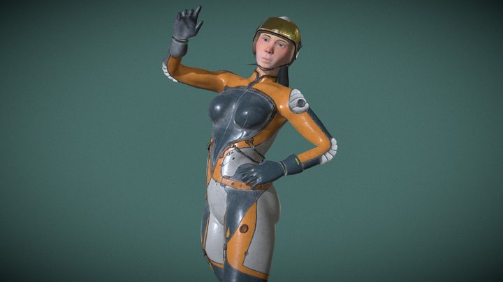 Space Pilot 3D Model