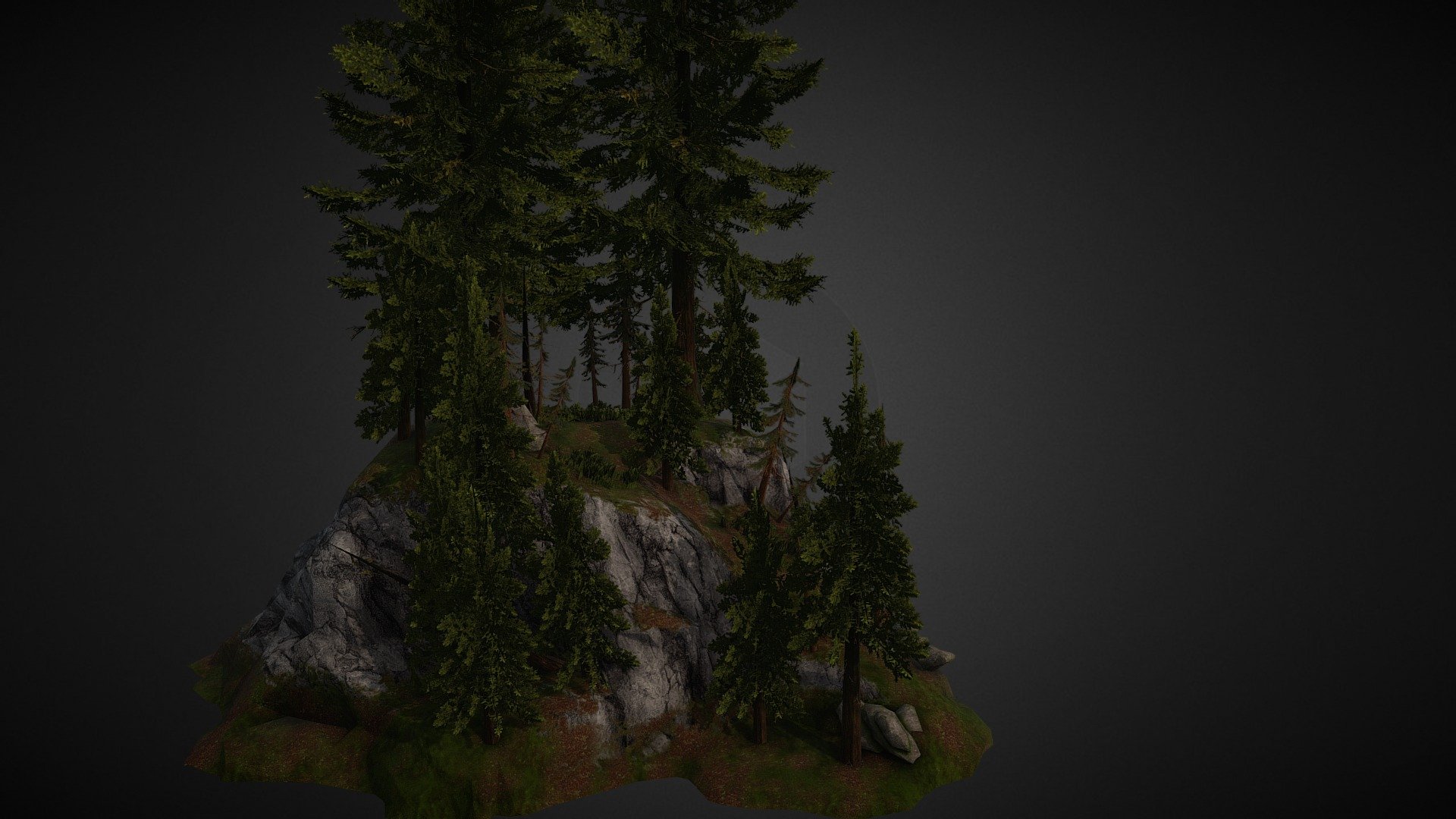 Forest Scene - 3d Model By Aleksei Stankevich (@alexeyst Art) [76fbab9 