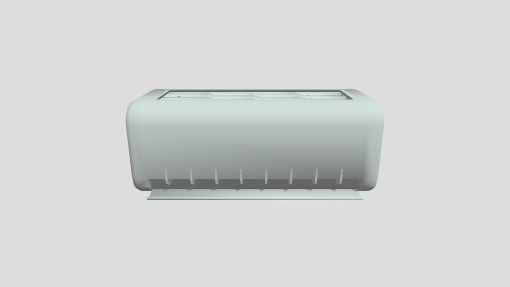 White Air Conditioner - Low Poly