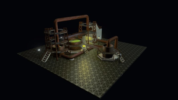 Old Factory 3D Model