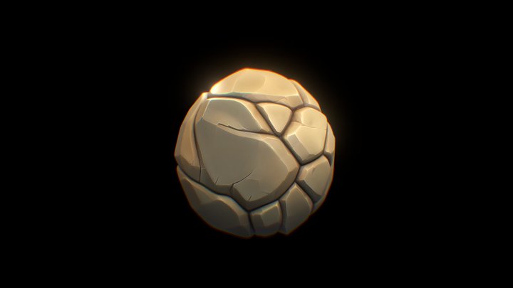 Stylized Rock 3D Model