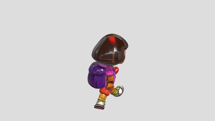 come on lets go Dora the explorer 3D Model