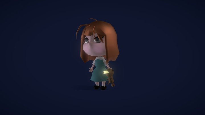 River From 'To the Moon' Chibi Model 3D Model