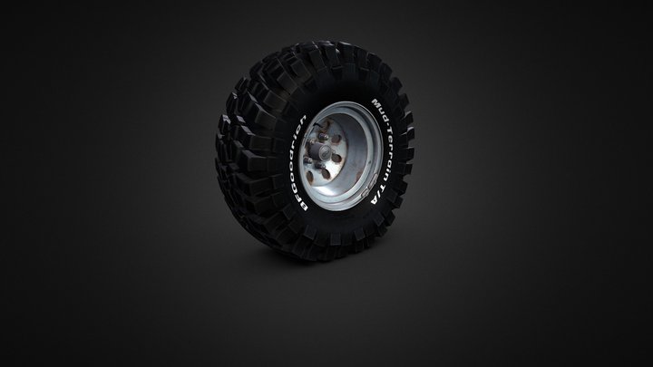 Bf Goodrich Mud-Terrain wheel 3D Model