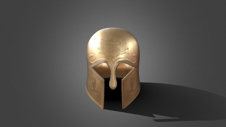 Early Corinthian Helmet 3D Model