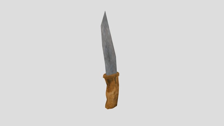 PS1_wood_knife 3D Model