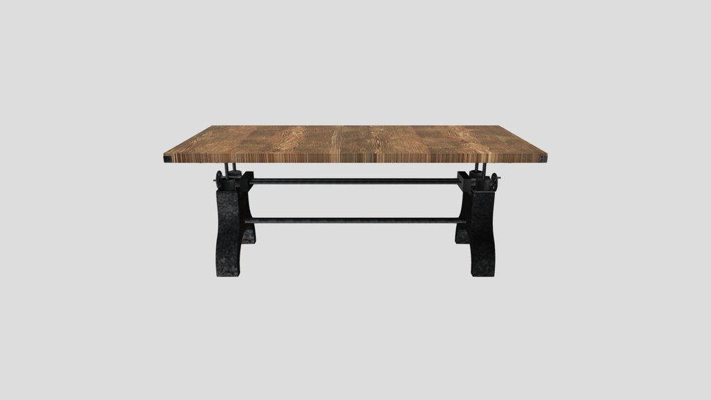 Adjustable Industrial Dining Table