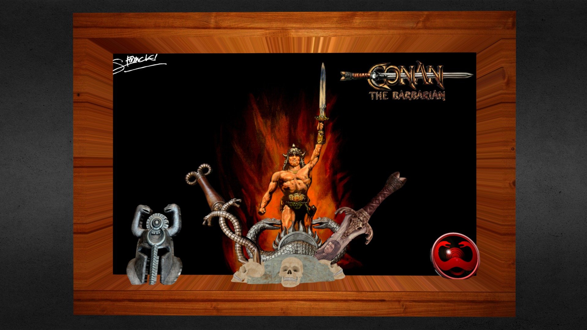 Conan War Paint Figurine Ultimates Conan Le Barbare Super7 18 Cm 840049813588 Kingdom Figurine 4