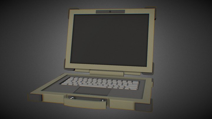 Army Laptop 3D Model