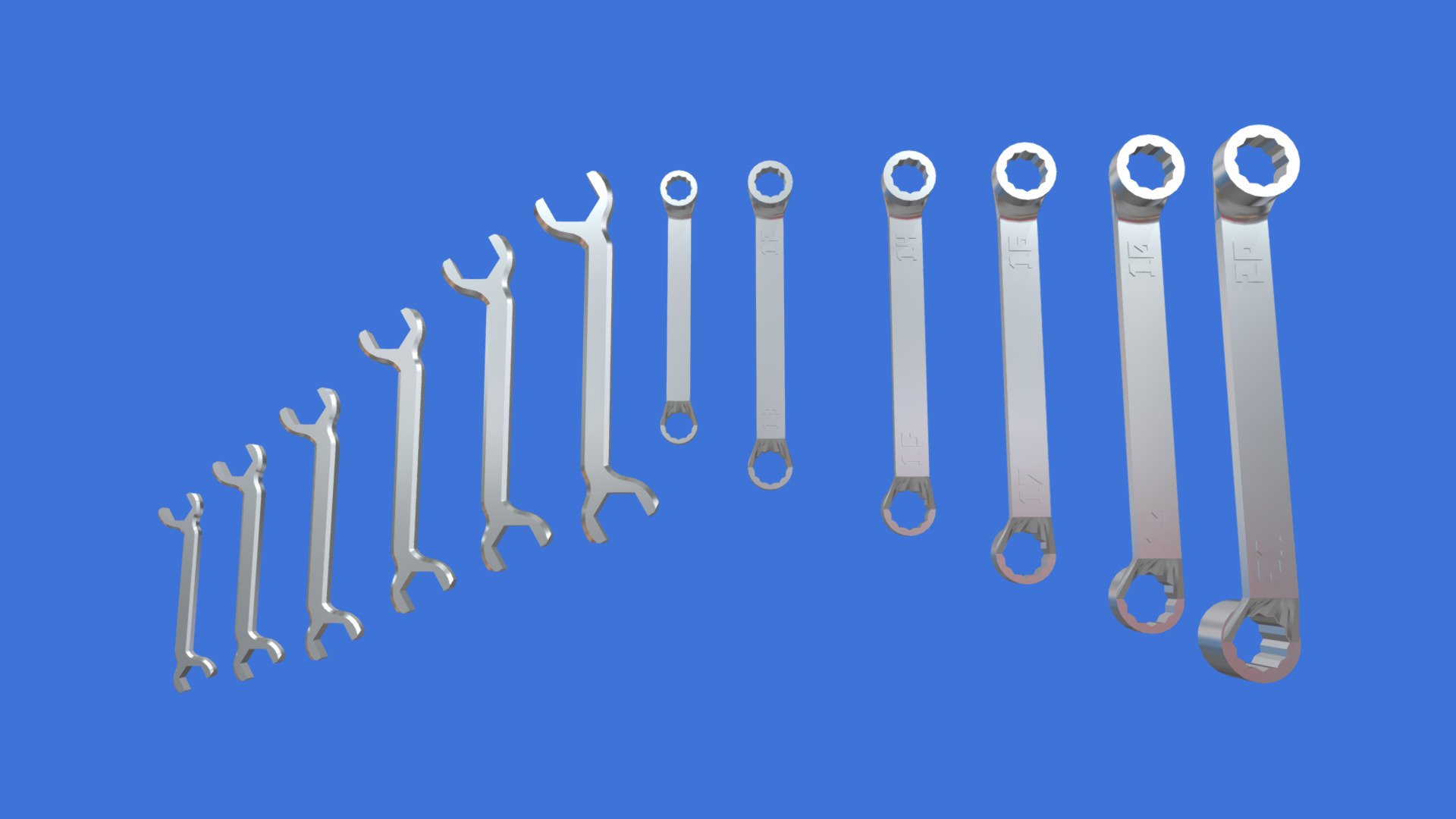 Spanner Set 3d Model By Fasteng 7705f64 Sketchfab 