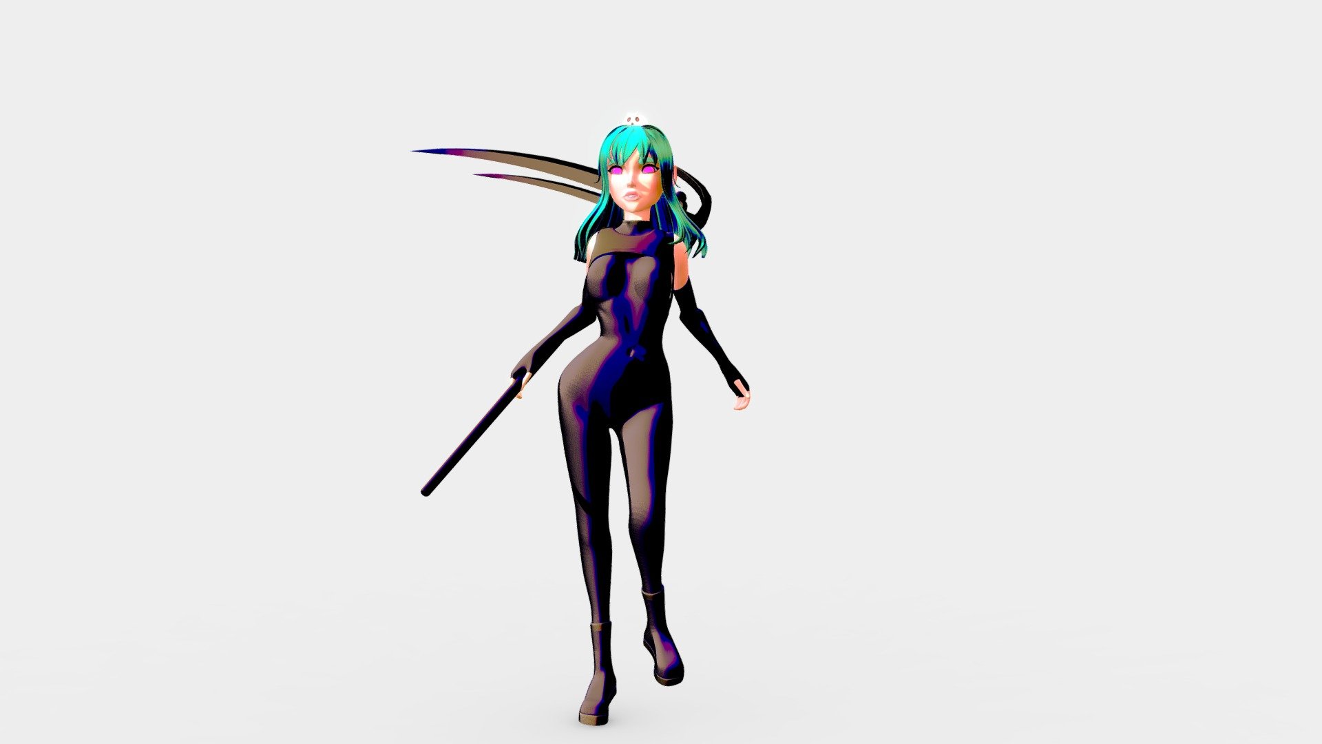 Anime Girl 3d Model By H Art [7706ef8] Sketchfab