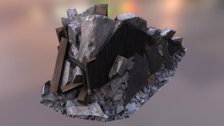 Debris Wall 3D Model