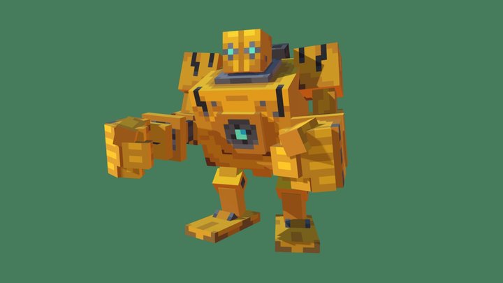 Minecraft Blitzcrank 3D Model