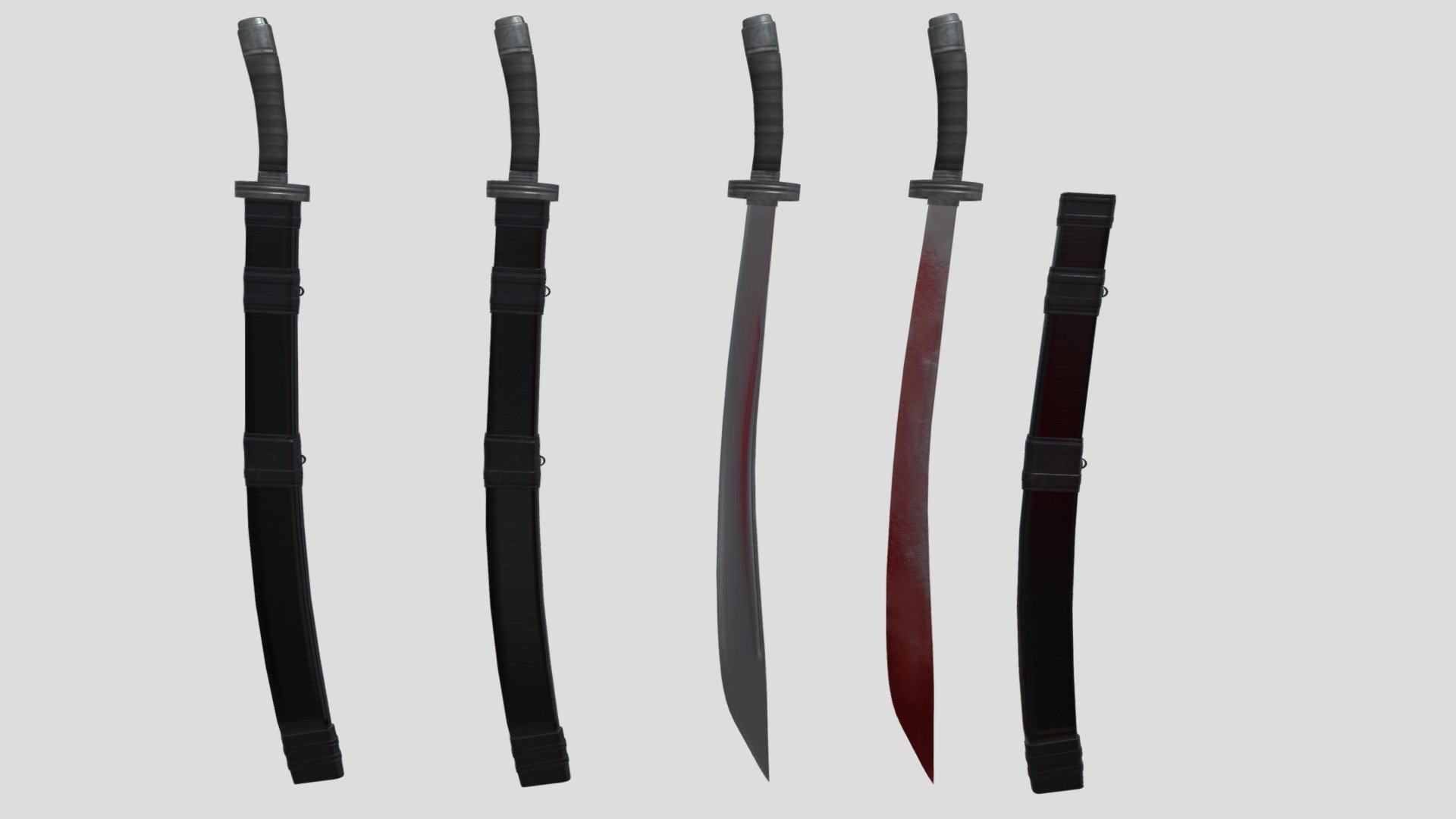 Chinese Sword中国刀 - Download Free 3D model by zitongXU (@1az110 ...