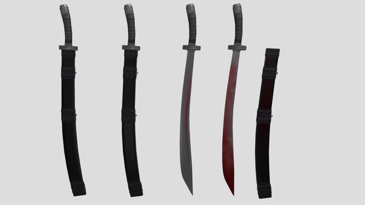 Chinese Sword中国刀 3D Model