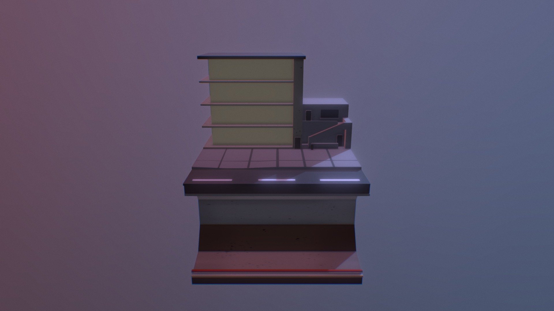 Cyberpunk diorama