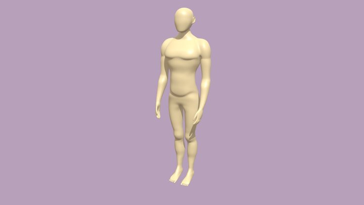 Stylised male base mesh 3D Model