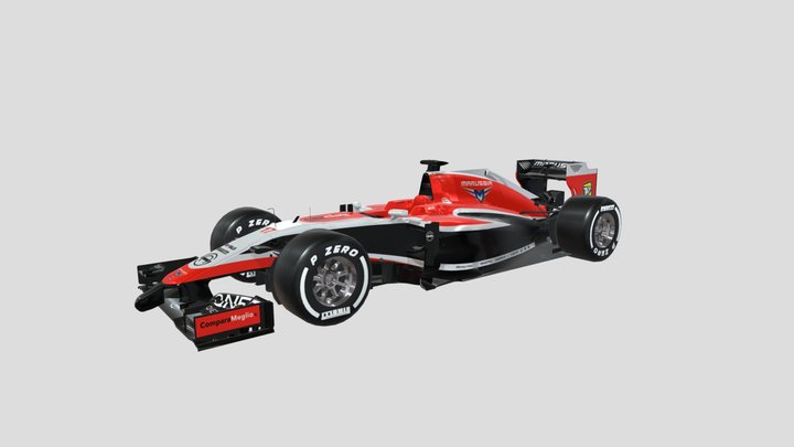 Marussia MR03 3D Model