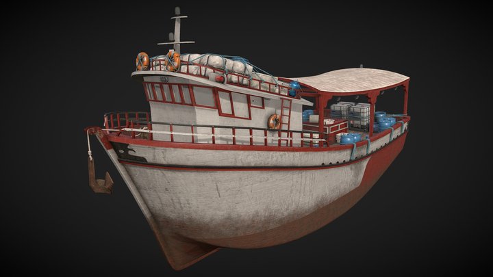 Fishing Vessel 3D Model