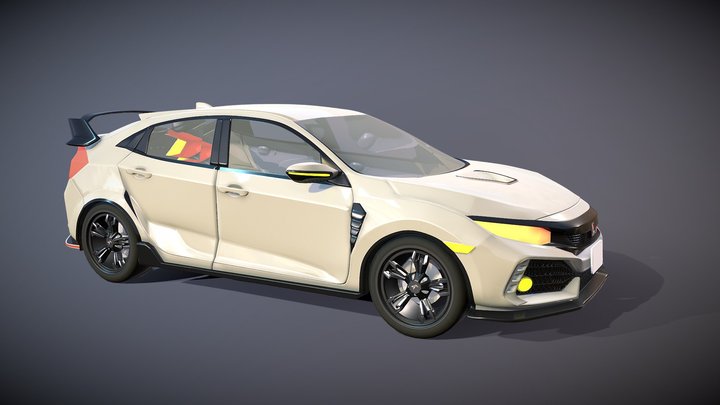 Honda Civic Type-R 3D Model