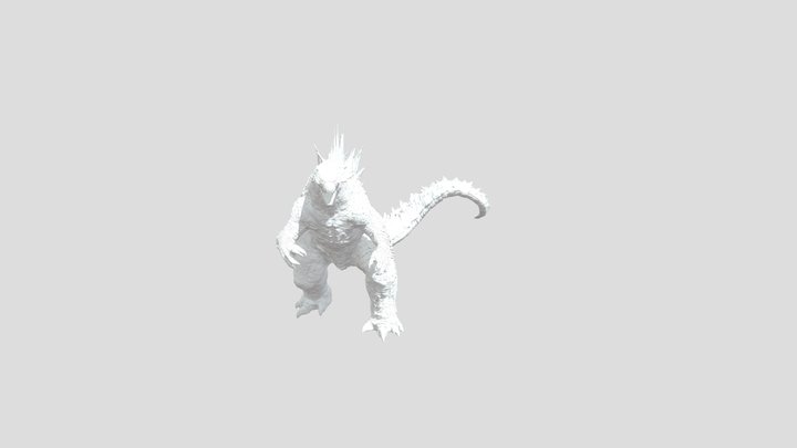 Godzilla high texture for 3d printing 3D Model