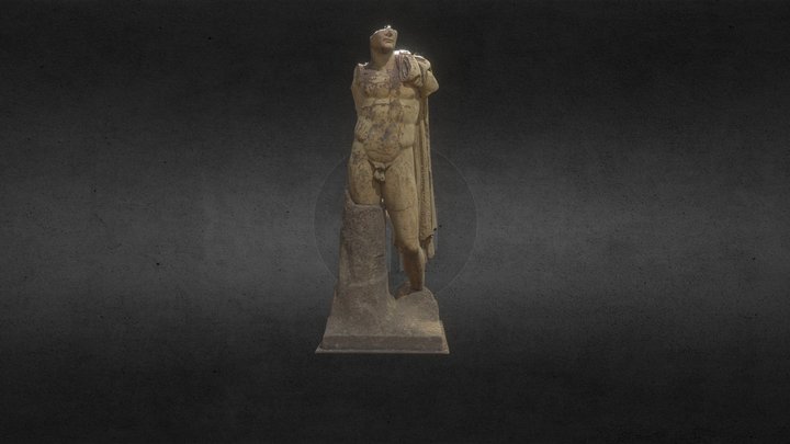 Reproducción Estatua Trajano Itálica 3D Model