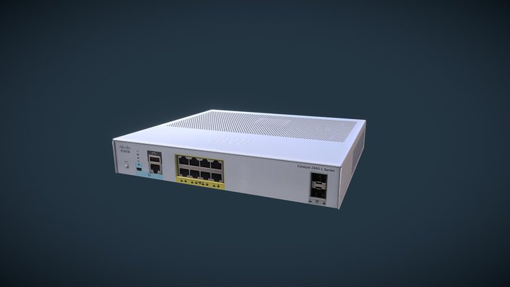 2960LSS8 Port 3D Model