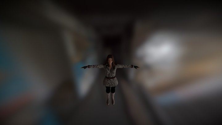 Fuse Model girl 3D Model