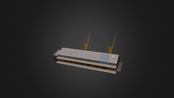 Le hangar 106 Rouen 3D Model